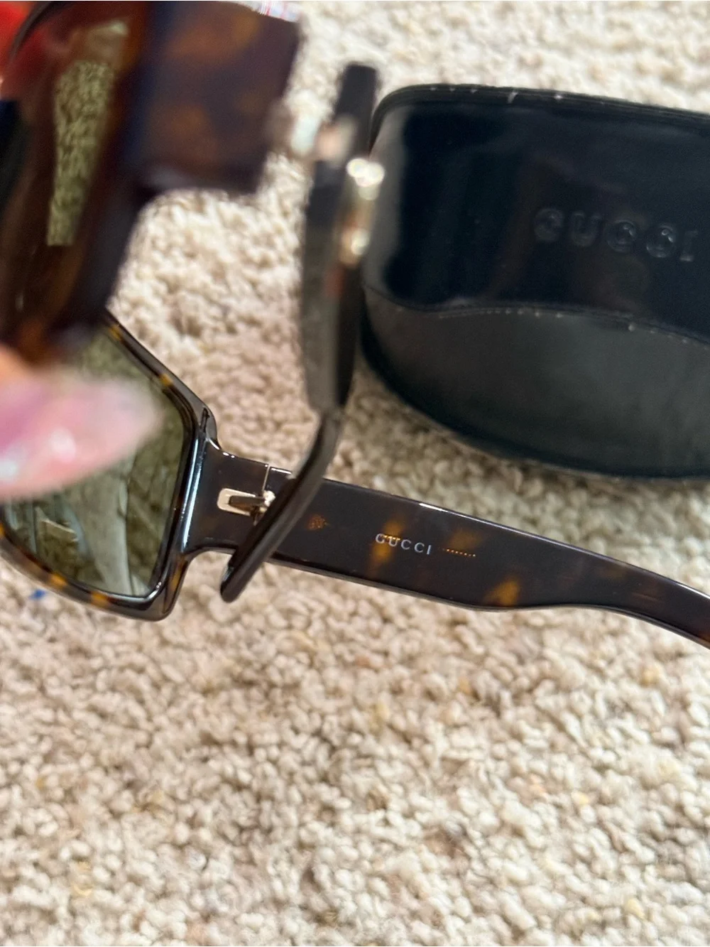 Gucci Tortoise Shell Web Stripe Sunglasses GG 2563/S with Case